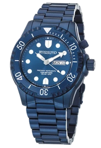 Riedenschild Taucheruhr 1000 M Herrenuhr mit Helium Ventil Leuchtindex Tag Datum - Bild 1 von 4