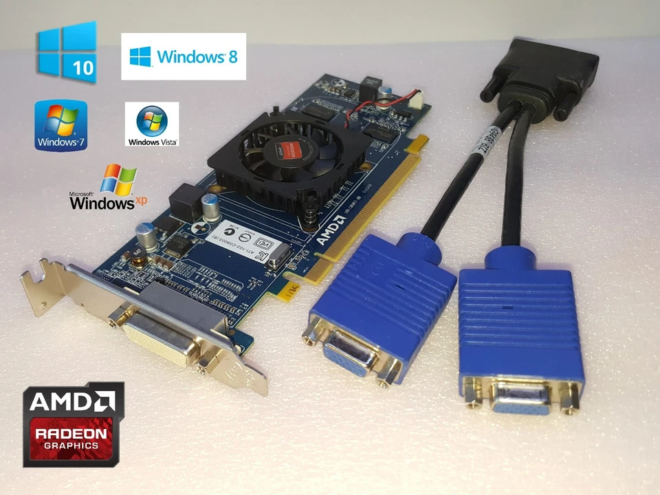 HP Pavilion s5212y s5213w s5220f s5220y s5247s HD Dual Display VGA Video Card - Image 1 of 1