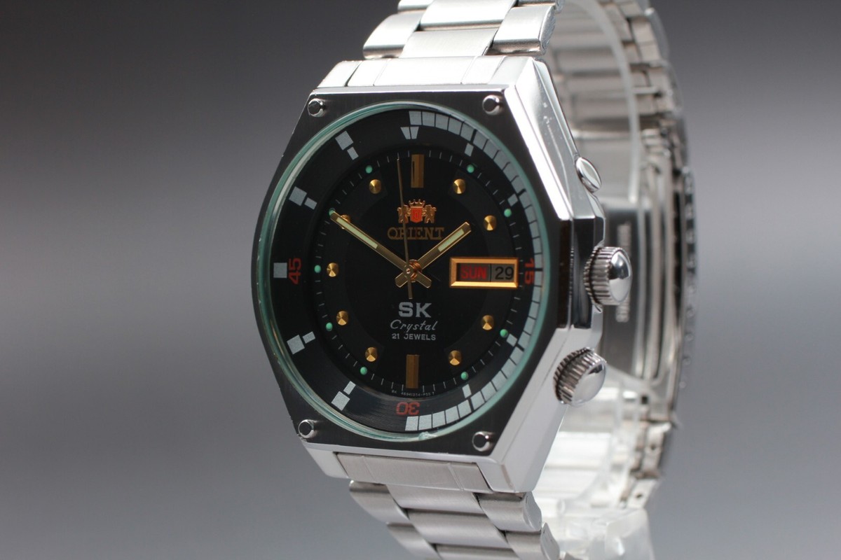 レア 80's ORIENT PIERROT GAME SI 870101-40 All Original Vintage 1980s ORIENT P820302-40 Japan Made 34mm