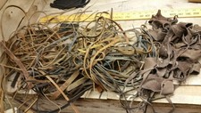 lace scraps /100% 6 oz dark brown ! 2-3 lbs