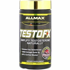 AllMax Nutrition TestoFX - 90 capsule booster testosterone naturale NUOVO*** - Foto 1 di 2