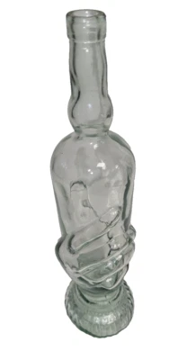 Antica Bottiglia in vetro Soffiato in stampo Francese Mano FIne XIX inizio XX - Immagine 1 di 4