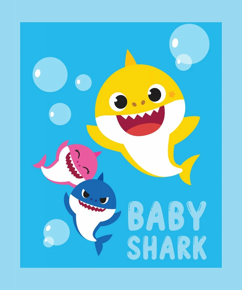 Springs Creative Nickelodeon Baby Shark Family 36" Panel Fabric by the Yard - Image 1 of 1