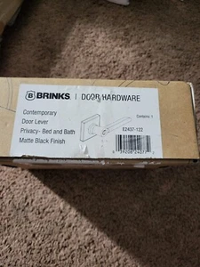 BRINKS – Contemporary Privacy Locking Interior Door Lever Satin Nickel - Desi... - Picture 1 of 8