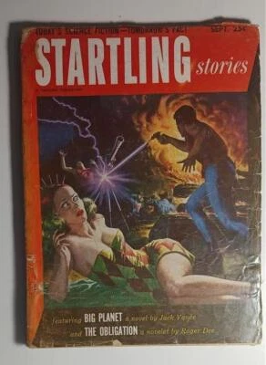 STARTLING STORIES PULP SEPT 1952 JACK VANCE BIG PLANET WALTER POPP GGA COVER Foto 1 de 4