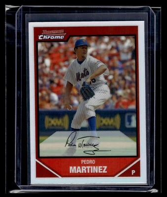 2007 Bowman Chrome Refractor #118 Pedro Martinez Mets HOF QTY — 第 1/2 张图片