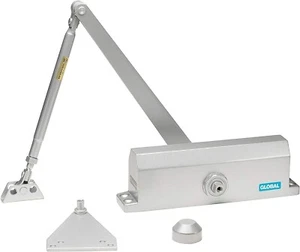 Global Door Controls Commercial Door Closer in Aluminum - Size 4 {TC2204-AL} - Picture 1 of 3