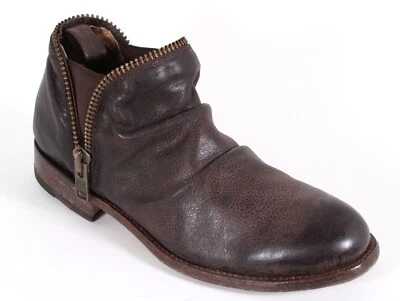 L Stiefeletten Chelsea Jodhpur Halbschuh Design Braun Leder Boots 43,5
