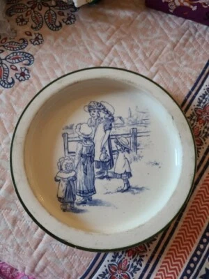 Plato/tazón antiguo para niños Foto 1 de 2