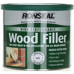 275g Ronseal High Performance White 2 part white Wood Filler + Hardener - Picture 1 of 1