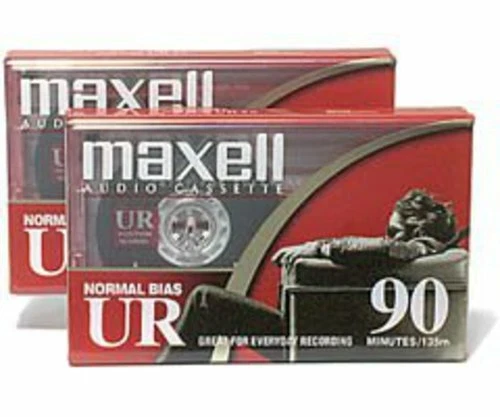 Maxell 108527 UR-90 2PK Normal Bias Audio Cassettes 90 Minute With Cases 2 Pack by Maxell 108527 Ur-90 Audio Cassettes 90 Min 2 Pack (Cassette, 1990)