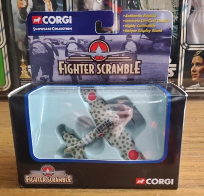 2002 Corgi Fighter Scramble Mitsubishi Zero Japanese Tan w/ Green Dots - Image 1 of 4