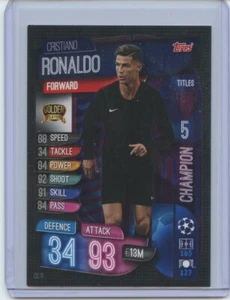 2019-20 Topps Match Attax #CC11 Cristiano Ronaldo Goldener Spieler Champion - Bild 1 von 2