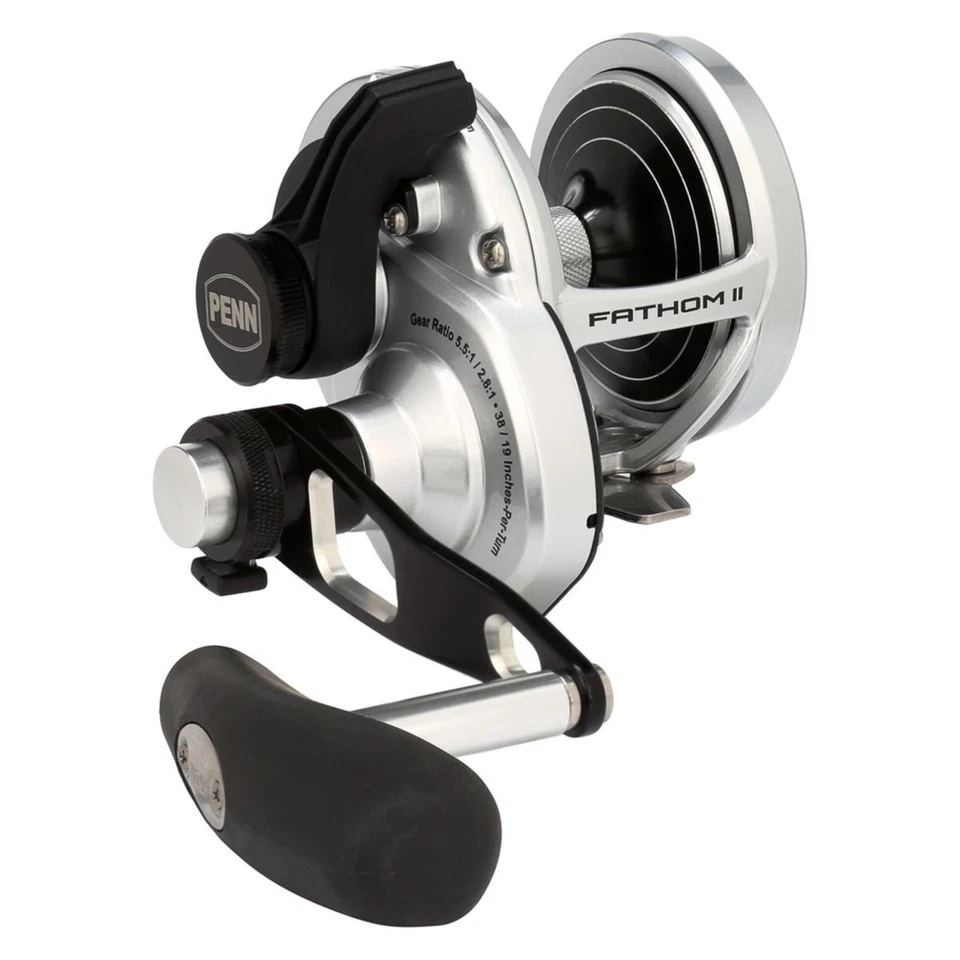 Penn Fathom II 2 Speed Lever Drag Saltwater Fishing Reel - Image 1 of 1