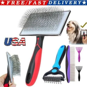 BV Dog Extra Long Slicker Brush 1" Long Pin Pet Grooming Brush Set Long Medium - Picture 1 of 8