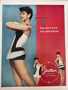 1956 vintage Jantzen swimsuit print ad. Jantzen Makes All Girls Gorgeous. - Picture 1 of 1