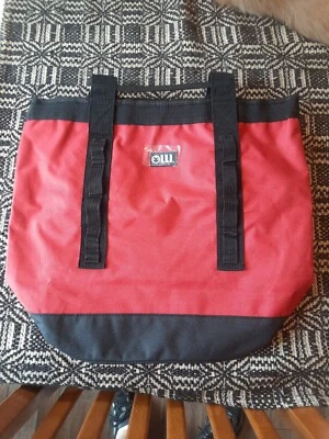 Bolso de Mano de Lona Olli, Rojo, Doble Asas Reforzadas, 14"x12" Shopper Weekender Foto 1 de 4