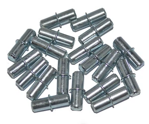 * Pack of 24 Bright Galvanised Steel 5mm Shelf Studs Pegs Supports for Kitchen * - Imagen 1 de 2