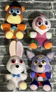 4 Five Nights at Freddy's Plush Security Breach Glamrock Freddy Foxy Chica Vanny - Picture 1 of 9