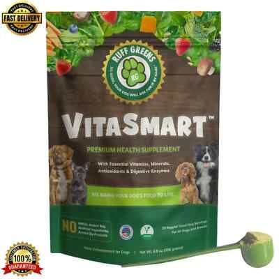 Ruff Greens Vita Smart - Dog Food Topper & Joint Supplement for Dogs - 6.9 oz