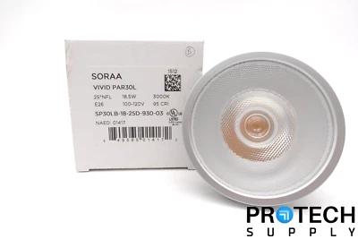 Soraa VIVID PAR30L Light Bulb 3000K 18.5W SP30LB-18-25D-930-03 NEW with WARRANTY - Image 1 of 4