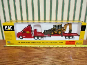 Caterpillar Rental Store Semi With 420D IT Backhoe/Loader By Norscot - Picture 1 of 11