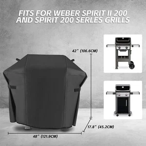 Heavy Duty 7138 Grill Cover for Weber Spirit 200 210 E200 E210 Series 2 Burner - Picture 1 of 9
