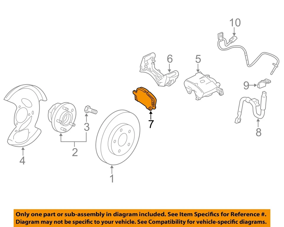 Componentes de freno de suspensión delantera GM OEM 10-17 Equinox 23214903 Foto 1 de 2