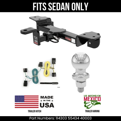 Para 2005 Pontiac Pursuit Trailer Engate 4 Pinos Fiação 2" Ball Fit Sedan Curt 2K - Imagem 1 de 4