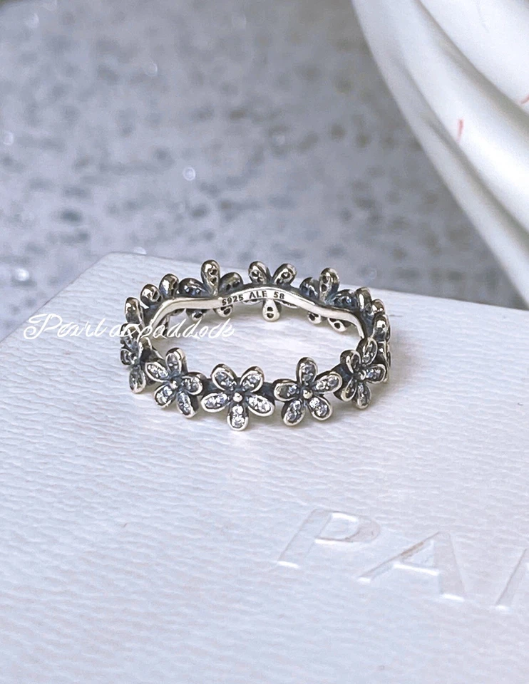 Authentic Pandora Dazzling Daisies Ring In Gift Box  Size 58 / 8.5 - Image 1 of 1