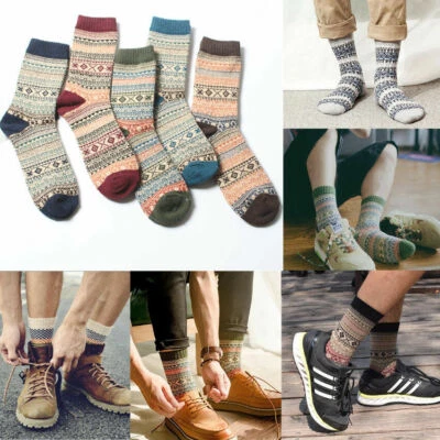 5 pares de calcetines suaves cálidos de invierno de lana gruesa de cachemir para mujer informales deportes 9-11 Foto 1 de 4