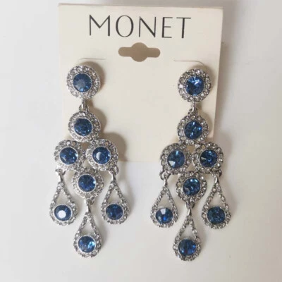 Nuevos Pendientes Colgantes Florales Monet Regalo Moda Mujeres Fiesta Vacaciones Joyería Foto 1 de 4