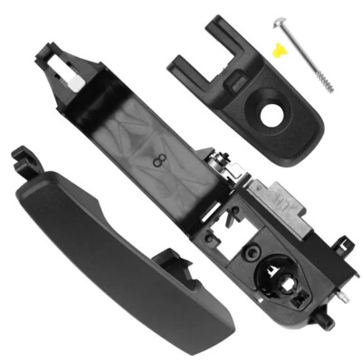 LH Driver Side Front Outside Exterior Door Handle Black for 2008-2011 Ford Focus - Image 1 of 4