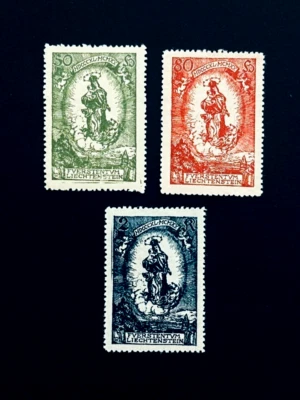 LIECHTENSTEIN Stamp Lot - 1920 King Johann II Birthday Sn 47-49 Full Set MH r84 - Image 1 of 2