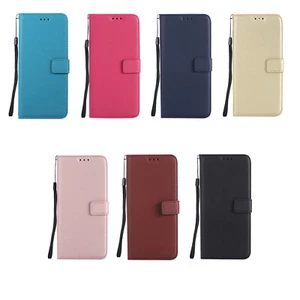 Wallet Case Magnetic Leather Flip Stand Phone Cover For LG G6 K7 K10 K42 V30 Q6 - Picture 1 of 19
