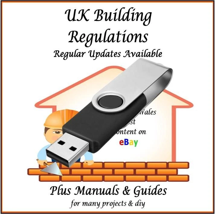 UK Building Regulations Comprehensive with Updates Link Inc Scots & Wales USB - Image 1 of 1