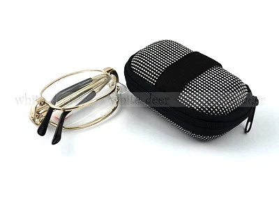 Gafas de lectura plegables con marco dorado para hombres y mujeres cómodas fáciles de llevar Foto 1 de 3