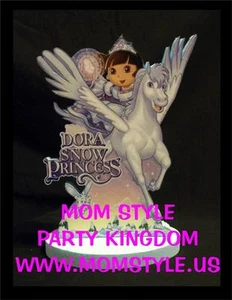 Centro de pieza para fiesta de cumpleaños Dora princesa de nieve - Imagen 1 de 1