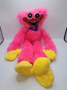 Scary Video Game Jump Scare 12" Pink Furry Monster Sharp Teeth Plush Toy - Picture 1 of 4