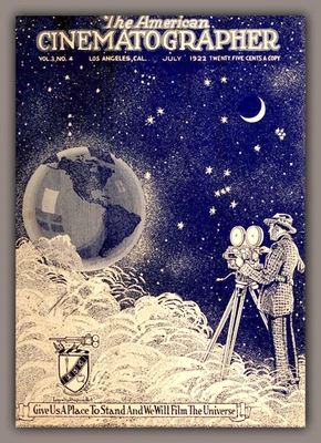 AMERICAN CINEMATOGRAPHER - Imagen de portada de revista 1922 - Impresión fotográfica de 5 x 7 pulgadas Foto 1 de 2