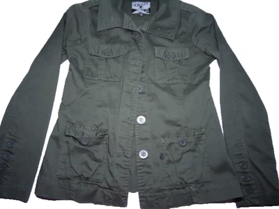 VOLCOM Enemy Stone Women's Windbreaker Jacket Army Green Size 8/M - Image 1 of 4