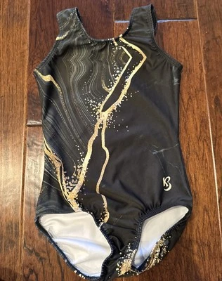 Leotardo de gimnasia K Bee Starstruck dorado para niñas talla 11/12 Foto 1 de 4