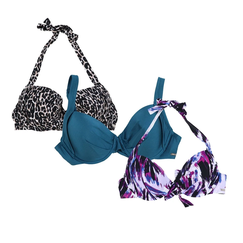 Calvin Klein女式游泳泳装比基尼上衣泳装泳装Xs S M Xl — 第 1/1 张图片