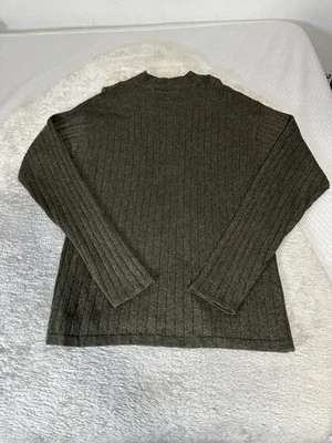 Crazy Horse Claiborne Mens Green Knit Silk Alpaca Cashmere Sweater XXL - Image 1 of 4