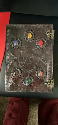 Infinity Stone Leather Journal Handmade Notebook Gift for Holidays - Image 1 of 4
