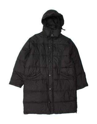 Abrigo acolchado con capucha RIFLE para hombre UK 44 2XL negro nailon NU01 Foto 1 de 4