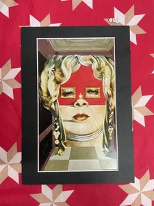 Mounted art print , SALVADOR DALI , VINTAGE PRINT ICONIC , - Picture 1 of 3