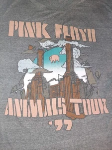 Womens Daydreamer Free People Pink Floyd Animal Tour '77 T-Shirt Size Large L - Picture 1 of 6