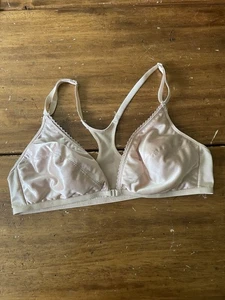 Reggiseno Vintage Chiusura Anteriore Racer Back Training Beige Taglia 36 C 36C - Foto 1 di 9