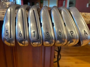 TAYLORMADE M4 IRONS L/H LEFT 5-PW/AW KBS MAX R85 STEEL REGULAR FLEX,  EXCELLENT - Picture 1 of 8